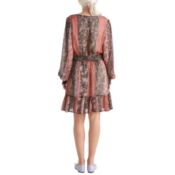 Brand new 😍 Black Tape 👩 Women's Smocked-Waist Flounce-Hem Floral 👗 Dress Patchwork Dreams 😍 -Black Tape Shop unnamed file 133