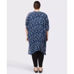 Outlet ⭐ Black Tape Trendy Plus Size Printed Duster Crown Flower ✨ -Black Tape Shop unnamed file 183