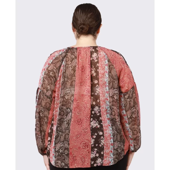 Budget ๐ Black Tape ๐ฉ Women's Cotton Drop-Shoulder Puff-Sleeve Henley Top Urban Nights ๐ 3 Budget ๐ Black Tape ๐ฉ Women's Cotton Drop-Shoulder Puff-Sleeve Henley Top Urban Nights ๐