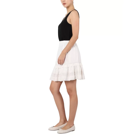 Budget ๐ Black Tape ๐ฉ Women's Lace-Detail ๐ Skirt Cream ๐ 6 Budget ๐ Black Tape ๐ฉ Women's Lace-Detail ๐ Skirt Cream ๐ - Image 4