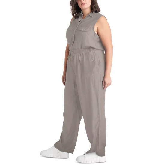 Promo โจ Black Tape Trendy Plus Size Utility Jumpsuit Soft Sage Wash ๐คฉ 6 Promo โจ Black Tape Trendy Plus Size Utility Jumpsuit Soft Sage Wash ๐คฉ - Image 4