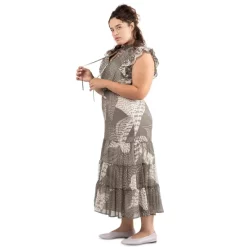 Deals 🔥 Black Tape 👩 Women's Midi Tank 👗 Dress Red Rust 🧨