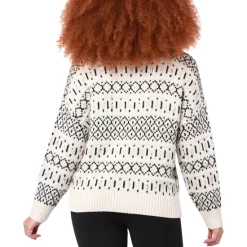 Discount 👍 Black Tape 👩 Women's Long Sleeve Windowpane Knit Cardigan Sweater Burgundy Windowpane 🥰