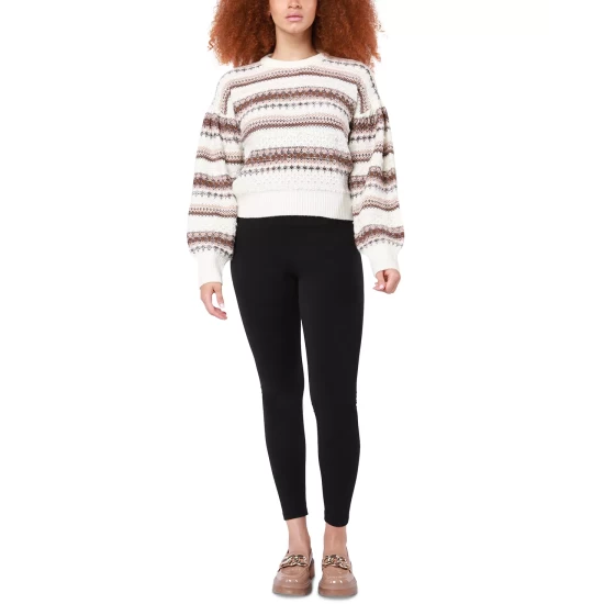 Top 10 ๐ Black Tape Petite Cropped Balloon-Sleeve Sweater Square Dance Stripes ๐คฉ 6 Top 10 ๐ Black Tape Petite Cropped Balloon-Sleeve Sweater Square Dance Stripes ๐คฉ - Image 4