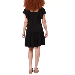 Flash Sale 🎁 Black Tape 👩 Women's Flutter-Sleeve Tiered Mini 👗 Dress 🥰 -Black Tape Shop unnamed file 276