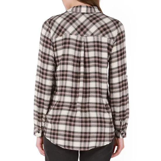 New ๐ Black Tape ๐ฉ Women's Button-Front Plaid ๐ Shirt Rosy Plaid โ๏ธ 6 New ๐ Black Tape ๐ฉ Women's Button-Front Plaid ๐ Shirt Rosy Plaid โ๏ธ - Image 4