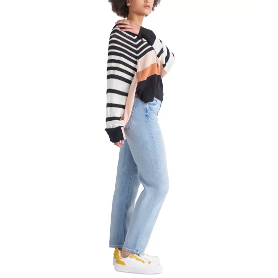 Cheapest 💯 Black Tape 👩 Women's Boat-Neck Colorblocked Sweater Spice Rack Stripe ❤️ 6 Cheapest 💯 Black Tape 👩 Women's Boat-Neck Colorblocked Sweater Spice Rack Stripe ❤️ - Image 4