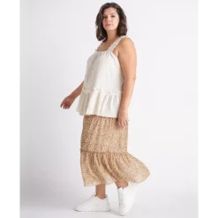 Flash Sale ⭐ Black Tape Plus Size Printed Tiered Midi 👗 Skirt Floral Dream 😍 9 Flash Sale ⭐ Black Tape Plus Size Printed Tiered Midi 👗 Skirt Floral Dream 😍 -Black Tape Shop unnamed file 314