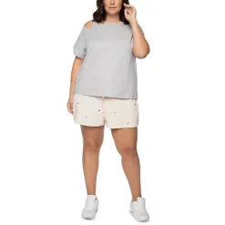 Wholesale 🌟 Black Tape Trendy Plus Size Cutout T-Shirt Heathered Pale Grey 😉 -Black Tape Shop unnamed file 315