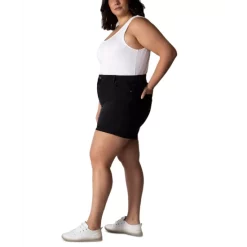 Cheap 🌟 Black Tape Trendy Plus Size Slim-Fit Denim Mom Shorts Off-white Wash 🔔 -Black Tape Shop unnamed file 338