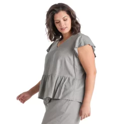 Deals 💯 Black Tape Trendy Plus Size Cable-Knit Sweater Vest Taupe Melange 🔥