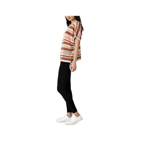 Promo ๐ Black Tape ๐ฉ Women's Striped Poncho Sweater Cinnamon Stripe โจ 5 Promo ๐ Black Tape ๐ฉ Women's Striped Poncho Sweater Cinnamon Stripe โจ - Image 3