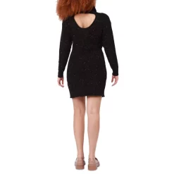 Best Pirce 👍 Black Tape 👩 Women's Long Sleeve Geometric Knit Button-Front Cardigan Sweater Brown Geo 🧨