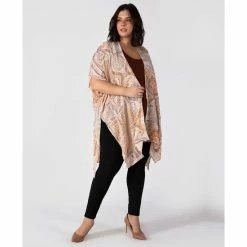 Outlet ⭐ Black Tape Trendy Plus Size Printed Duster Crown Flower ✨