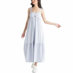 Top 10 🌟 Black Tape 👩 Women's Cutout-Front Maxi 👗 Dress Blue Lotus 🎁