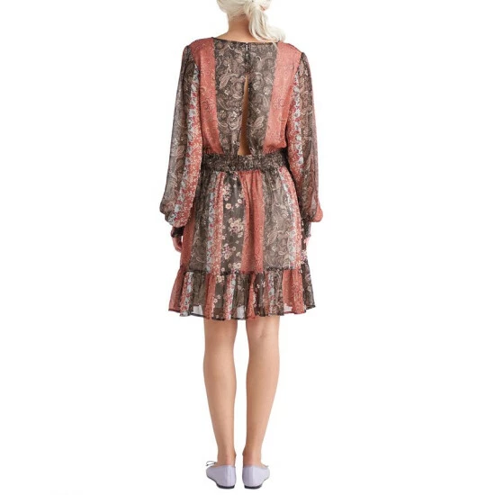 New โ Black Tape Petite Banded-Waist Flounce-Hem ๐ Dress Patchwork Dreams ๐ 4 New โ Black Tape Petite Banded-Waist Flounce-Hem ๐ Dress Patchwork Dreams ๐ - Image 2