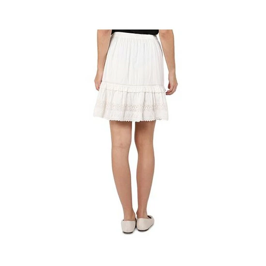 Budget ๐ Black Tape ๐ฉ Women's Lace-Detail ๐ Skirt Cream ๐ 4 Budget ๐ Black Tape ๐ฉ Women's Lace-Detail ๐ Skirt Cream ๐ - Image 2