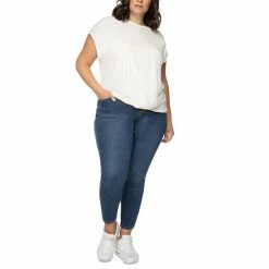 Brand new 🔥 Black Tape Plus Size Twist-Hem T-Shirt Creme Cafe ✔️ -Black Tape Shop unnamed file 436