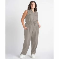 Promo โจ Black Tape Trendy Plus Size Utility Jumpsuit Soft Sage Wash ๐คฉ