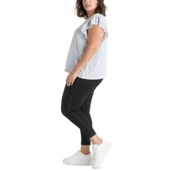 Flash Sale ⌛ Black Tape Trendy Plus Size Knit Denim Leggings Dark Blue Wash 😍 -Black Tape Shop unnamed file 487