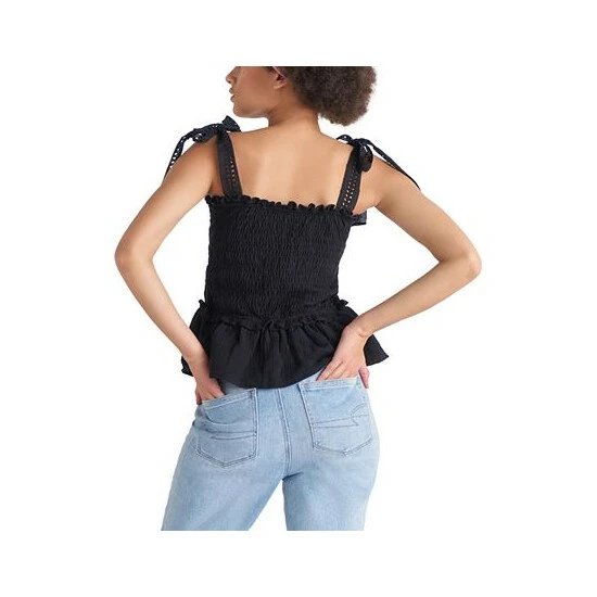 Deals โ Black Tape ๐ฉ Women's Cotton Smocked Eyelet Camisole Top ๐ 4 Deals โ Black Tape ๐ฉ Women's Cotton Smocked Eyelet Camisole Top ๐ - Image 2
