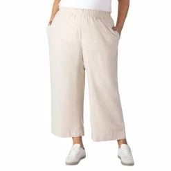 Cheapest 😉 Black Tape Trendy Plus Size Cropped Wide-Leg Pants Sand Dollar 🤩 -Black Tape Shop unnamed file 494