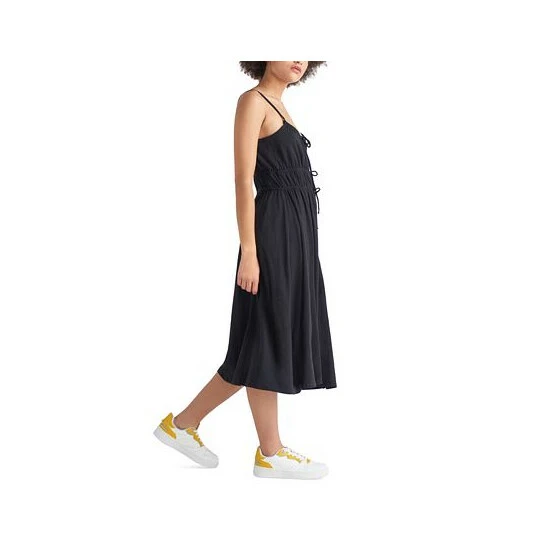 Discount โค๏ธ Black Tape ๐ฉ Women's Tie-Front Drawstring Midi ๐ Dress โ๏ธ 5 Discount โค๏ธ Black Tape ๐ฉ Women's Tie-Front Drawstring Midi ๐ Dress โ๏ธ - Image 3