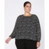 Best Sale 🧨 Black Tape Trendy Plus Size Printed Blouson Top Night Floral 🌟 -Black Tape Shop unnamed file 533