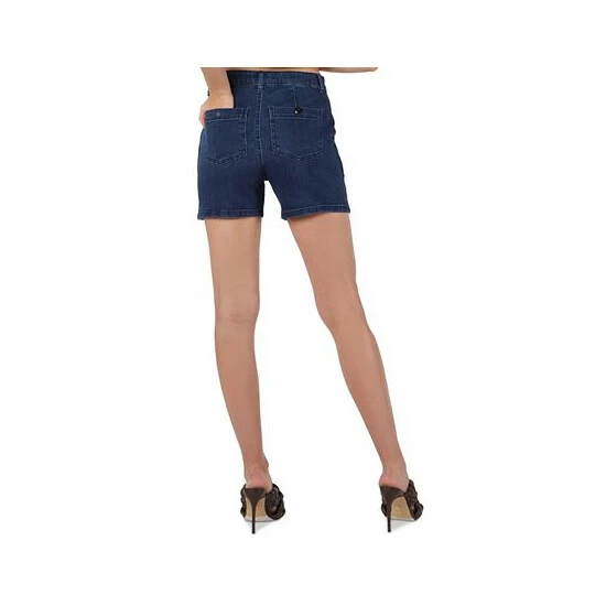 Wholesale 👏 Black Tape 👩 Women's High Rise Trouser Shorts True Blue 🤩 4 Wholesale 👏 Black Tape 👩 Women's High Rise Trouser Shorts True Blue 🤩 - Image 2