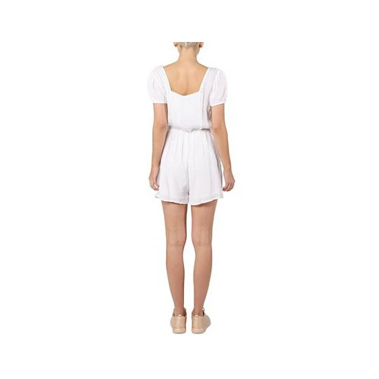 Cheapest ๐ Black Tape ๐ฉ Women's Cotton Eyelet Romper White ๐ 4 Cheapest ๐ Black Tape ๐ฉ Women's Cotton Eyelet Romper White ๐ - Image 2
