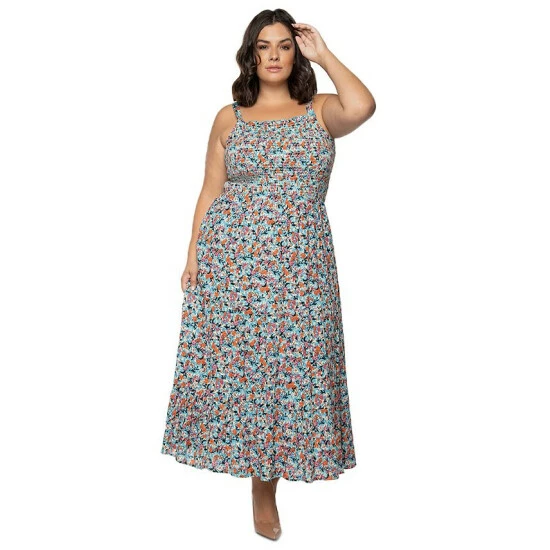 Hot Sale ๐งจ Black Tape Trendy Plus Size Printed Smocked Maxi ๐ Dress Floral Alley ๐ 3 Hot Sale ๐งจ Black Tape Trendy Plus Size Printed Smocked Maxi ๐ Dress Floral Alley ๐