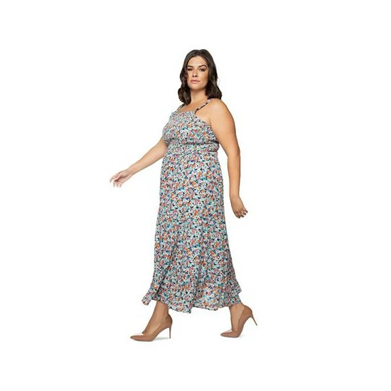 Hot Sale ๐งจ Black Tape Trendy Plus Size Printed Smocked Maxi ๐ Dress Floral Alley ๐ 5 Hot Sale ๐งจ Black Tape Trendy Plus Size Printed Smocked Maxi ๐ Dress Floral Alley ๐ - Image 3