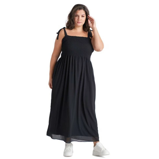 New ๐คฉ Black Tape Trendy Plus Size Smocked Maxi ๐ Dress ๐ฏ 3 New ๐คฉ Black Tape Trendy Plus Size Smocked Maxi ๐ Dress ๐ฏ