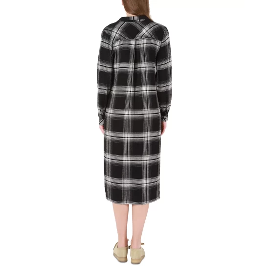 Promo ๐ Black Tape ๐ฉ Women's Plaid Long-Sleeve Maxi ๐ Shirtdress Penthouse Plaid โค๏ธ 5 Promo ๐ Black Tape ๐ฉ Women's Plaid Long-Sleeve Maxi ๐ Shirtdress Penthouse Plaid โค๏ธ - Image 3
