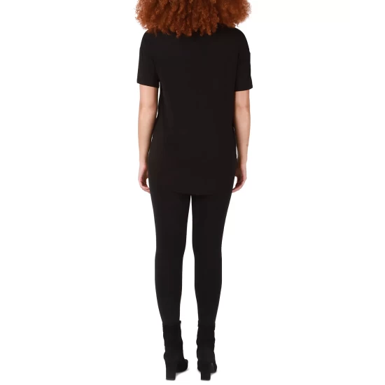 Flash Sale 🛒 Black Tape 👩 Women's Rounded-Hem T-Shirt 🔥 6 Flash Sale 🛒 Black Tape 👩 Women's Rounded-Hem T-Shirt 🔥 - Image 4