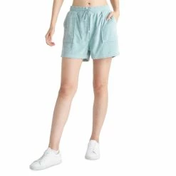 Outlet 🧨 Black Tape Terry Drawstring Shorts Soft Mint 🌟