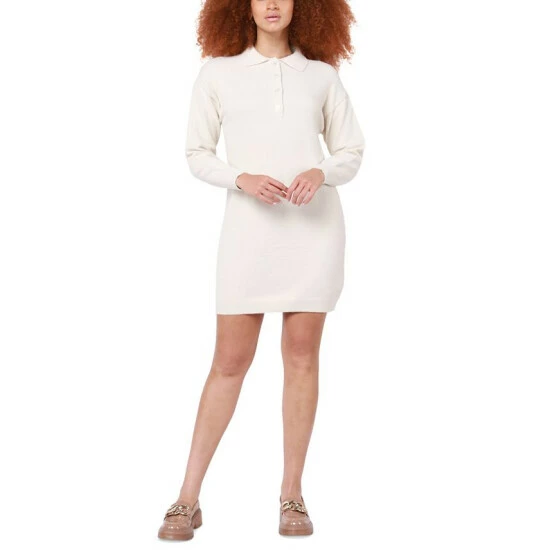 Outlet ๐ Black Tape ๐ฉ Women's Long Sleeve Polo Front Sweater ๐ Dress Cream ๐ 3 Outlet ๐ Black Tape ๐ฉ Women's Long Sleeve Polo Front Sweater ๐ Dress Cream ๐