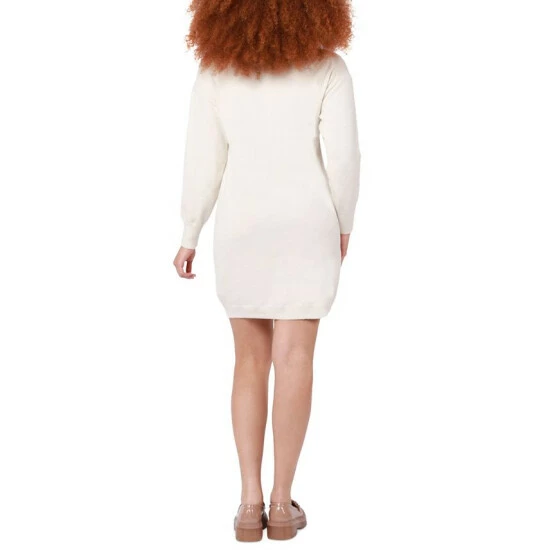 Outlet ๐ Black Tape ๐ฉ Women's Long Sleeve Polo Front Sweater ๐ Dress Cream ๐ 4 Outlet ๐ Black Tape ๐ฉ Women's Long Sleeve Polo Front Sweater ๐ Dress Cream ๐ - Image 2