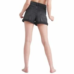 Promo 👏 Black Tape 👩 Women's Slim Fit Mom Jean Shorts New Black Wash ⌛ -Black Tape Shop unnamed file 730
