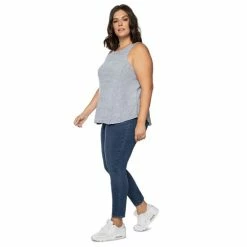 Discount 🔥 Black Tape Trendy Plus Size Side-Panel Knit Tank Top Light Heather Blue ⌛ -Black Tape Shop unnamed file 756
