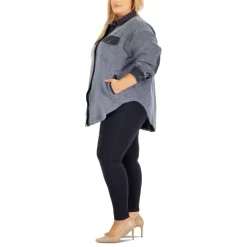 Flash Sale 🛒 Black Tape Trendy Plus Size Fleece Shacket Smoke Grey Wash 😍 -Black Tape Shop unnamed file 88